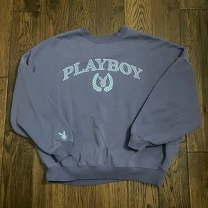 Periwinkle color playboy sweatshirt